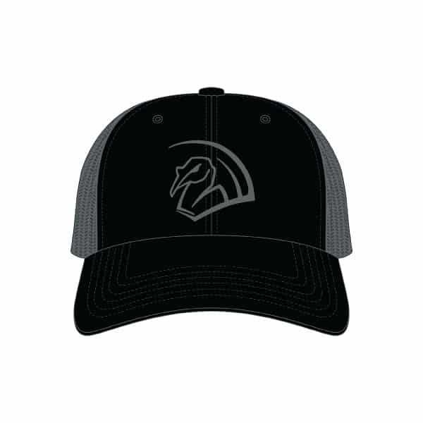 Snapback Cap Charcoal/Black TurkeyFan logo 1
