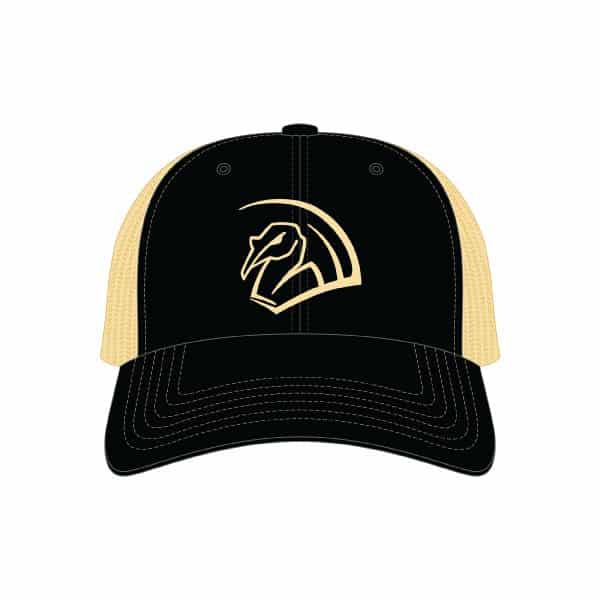 Snapback Cap Black/Vegas Gold TurkeyFan logo 1