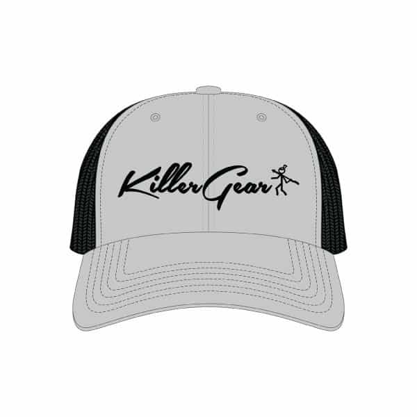 Snapback Cap Grey/Black with KillerGear text and logo 1