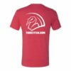 Super Soft Red T-shirt with TurkeyFan logo 2