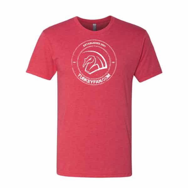 Super Soft Red T-shirt with TurkeyFan Round logo 1
